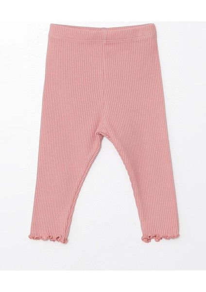 Lcw Baby Bisiklet Yaka Uzun Kollu Baskılı Kız Bebek Sweatshirt ve Tayt 2'li Takım fırsatları