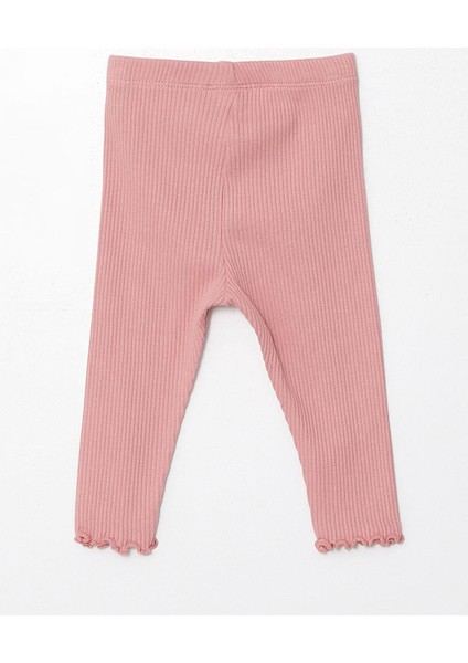 Lcw Baby Bisiklet Yaka Uzun Kollu Baskılı Kız Bebek Sweatshirt ve Tayt 2'li Takım indirimleri