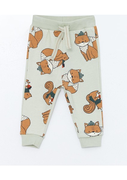 Lcw Baby Baskılı Bisiklet Yaka Uzun Kollu Baskılı Erkek Bebek Sweatshirt ve Pantolon 2'li Takım modelleri