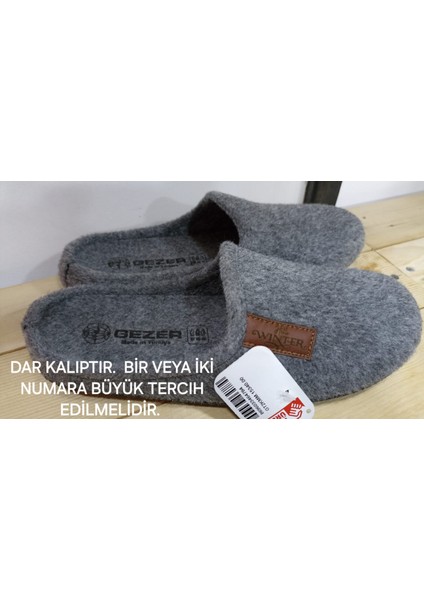Keçe Özellikli Rahat Çıkarabilir Taban Kışlık Ev Erkek Terliği modelleri