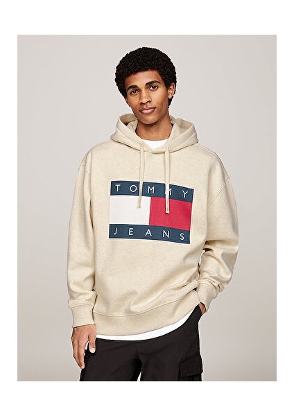 Tommy Hilfiger Tjm Rlx Melange Flag Hoodıe