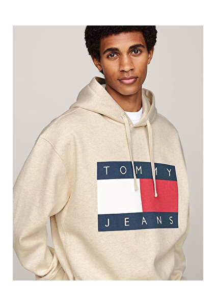 Tommy Hilfiger Tjm Rlx Melange Flag Hoodıe