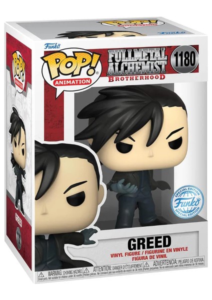 Anime Fullmetal Alchemist Brotherhood Pop! Greed Exclusive Figure 1180 Figür
