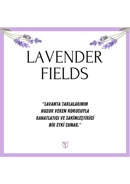 Lavanta Bahçesi Çubuklu Oda Kokusu Bambu Ocean Lavander Fields Diffuser 100 ml