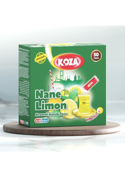 Tek İçimlik Nane Limon Aromalı Toz İçecek 50'li