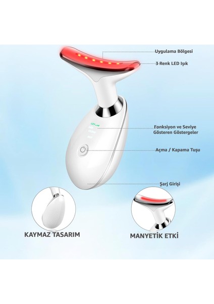 Yüz ve Boyun Ems Güzellik Cihazı Pro 3 Programlı