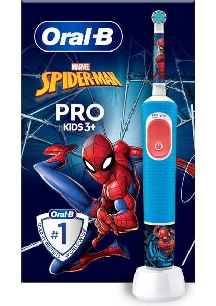 Çocuk Şarjlı/Elektrikli Diş Fırçası Spiderman D100