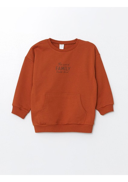 Lcw Kids Bisiklet Yaka Uzun Kollu Basic Erkek Bebek Sweatshirt ve Eşofman Alt 2'li