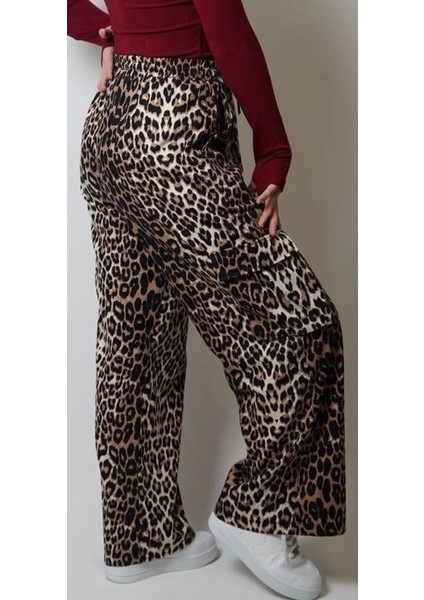 Leopar Cargo Pantolon