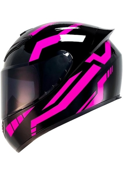 Unisex Yetişkin Motosiklet Kaskı Retro Tam Yüz Kapalı Kask (Yurt Dışından)