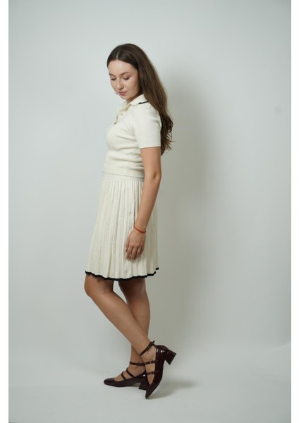 Polo Yaka Krem Etek Takım fırsatları