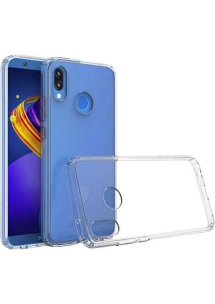 Huawei P20 Lite Uyumlu Şeffaf Silikon Kılıf - Kamera Korumalı Esnek Tam Koruma Kapak