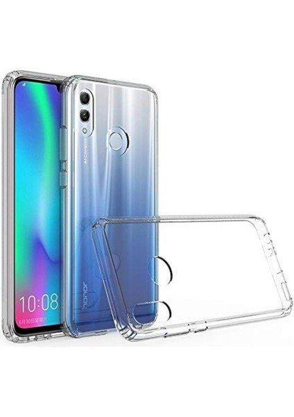 Honor 10 Lite Uyumlu Şeffaf Silikon Kılıf - Kamera Korumalı Esnek Tam Koruma Kapak