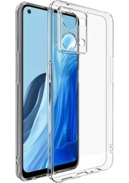 Oppo Reno 7 Uyumlu Şeffaf Silikon Kılıf - Kamera Korumalı Esnek Tam Koruma Kapak