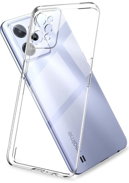 Realme C35 Uyumlu Şeffaf Silikon Kılıf - Kamera Korumalı Esnek Tam Koruma Kapak