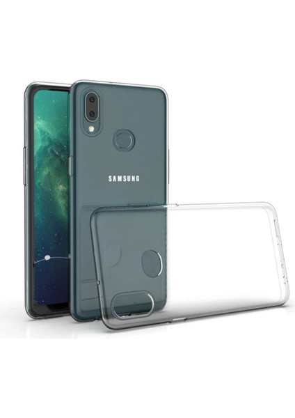 Samsung Galaxy A40 Uyumlu Şeffaf Silikon Kılıf - Kamera Korumalı Esnek Tam Koruma Kapak