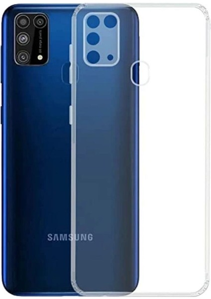 Samsung Galaxy M31 Uyumlu Şeffaf Silikon Kılıf - Kamera Korumalı Esnek Tam Koruma Kapak