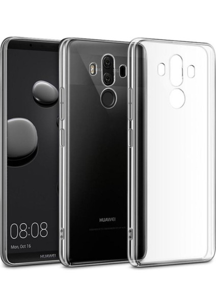 Huawei Mate 10 Pro Uyumlu Şeffaf Silikon Kılıf - Kamera Korumalı Esnek Tam Koruma Kapak