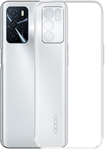 Oppo A16 Uyumlu Şeffaf Silikon Kılıf - Kamera Korumalı Esnek Tam Koruma Kapak