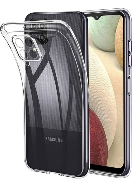 Samsung Galaxy M12 Uyumlu Şeffaf Silikon Kılıf - Kamera Korumalı Esnek Tam Koruma Kapak