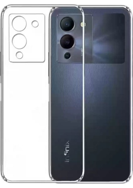 Infinix Note 12 Uyumlu Şeffaf Silikon Kılıf - Kamera Korumalı Esnek Tam Koruma Kapak