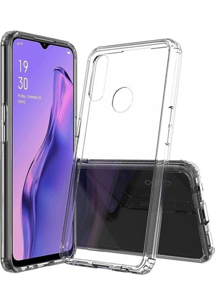 Oppo A31 Uyumlu Şeffaf Silikon Kılıf - Kamera Korumalı Esnek Tam Koruma Kapak