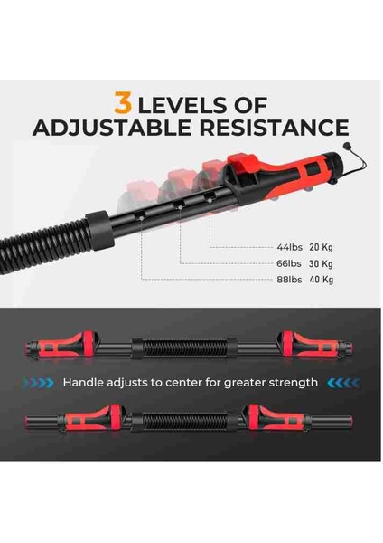 Bükbük Göğüs Yayı El Bilek Omuz Kol Kas Geliştirici 20-40 kg Ayarlanabilir