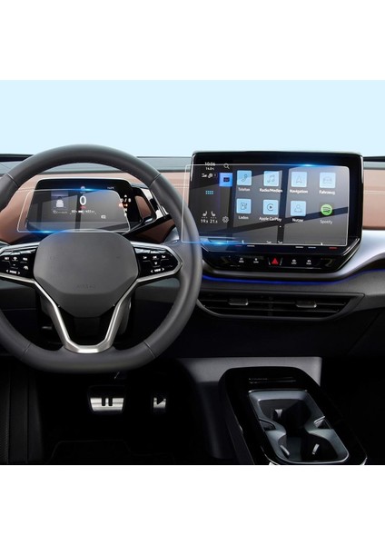 Volkswagen Id.3 Navigasyon ve Gösterge Paneli Uyumlu Nano Ekran Koruyucu Multimedya Ekran Koruyucu