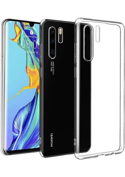 Huawei P30 Pro Uyumlu Şeffaf Silikon Kılıf - Kamera Korumalı Esnek Tam Koruma Kapak