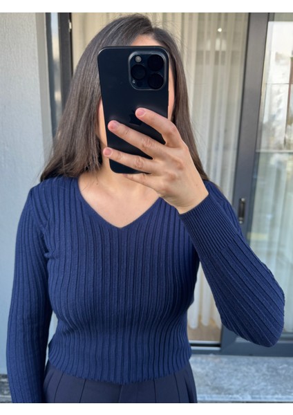 V Yaka Triko Kazak indirimleri