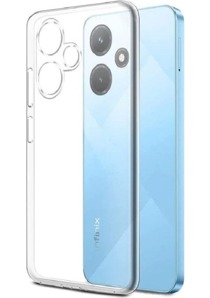 Infinix Hot 30i Uyumlu Şeffaf Silikon Kılıf - Kamera Korumalı Esnek Tam Koruma Kapak