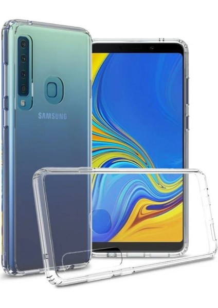 Samsung Galaxy A9 2018 Uyumlu Şeffaf Silikon Kılıf - Kamera Korumalı Esnek Tam Koruma Kapak