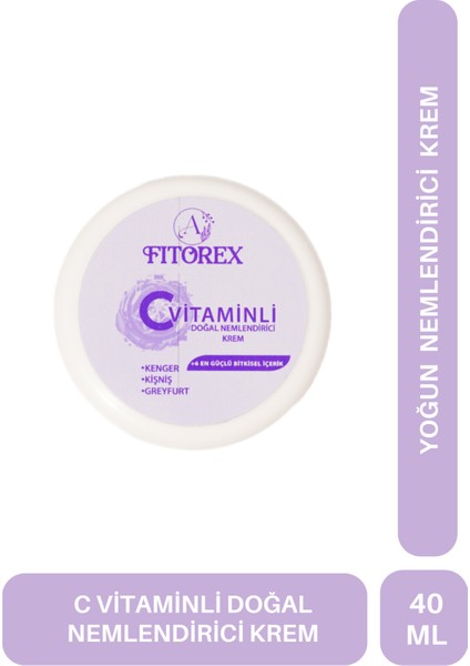 Doğal ve Bitkisel C Vitaminli Nemlendirici Krem: Anında Canlılık, Parlaklık ve Nem!