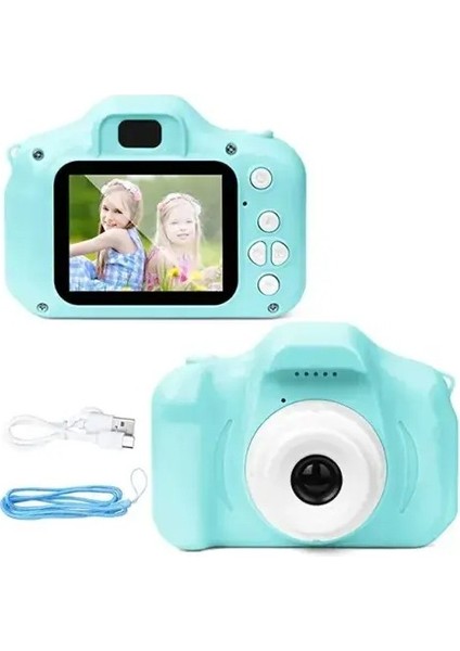 Mini Kamera Fotoğraf Makinesi Mavi modelleri