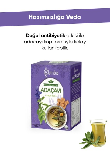 Doğal Bitkisel Karışım Adaçayı 150 gr