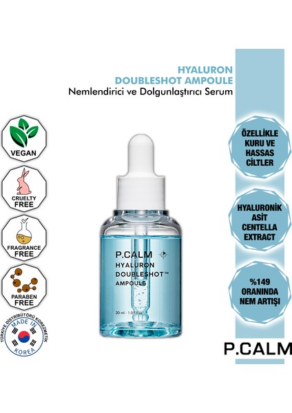 Hyaluron Doubleshot Ampoule / Hyaluronik Asit Ampul Serum 30ML