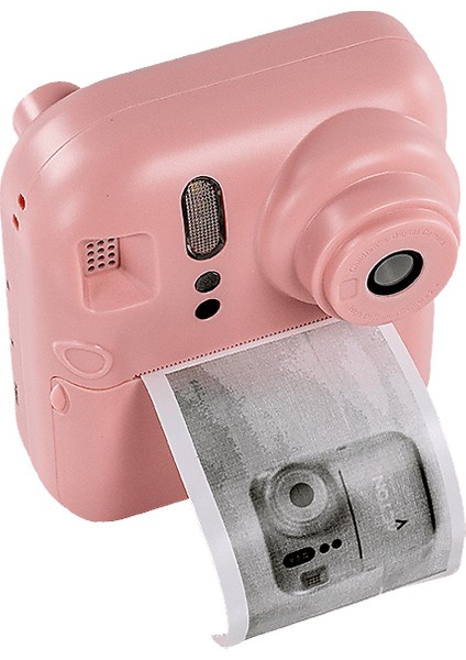 Şipşak Kağıt Baskılı Dijital Çocuk Fotoğraf Makinesi Pembe modelleri
