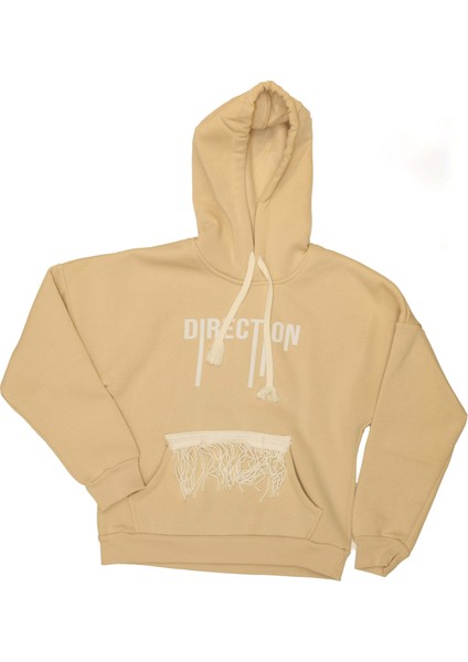 8220 Üç Ip Kapüşonlu Sweatshirt