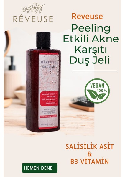 Kolajen Keratin Şampuan + Peeling Etki B3 Vitamin Duş Jeli