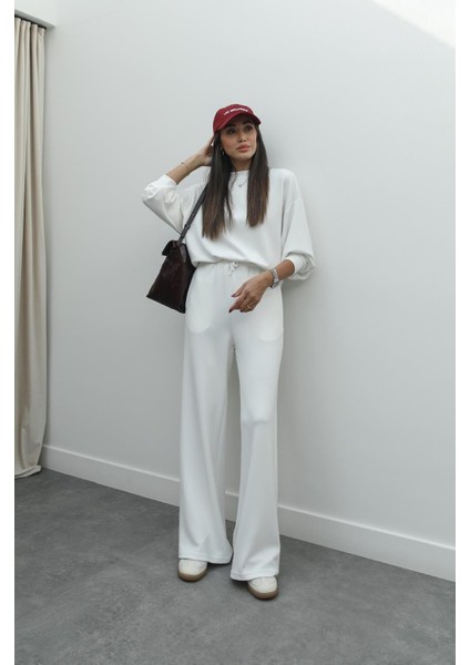 Ekru Claire Modal Eşofman Takım