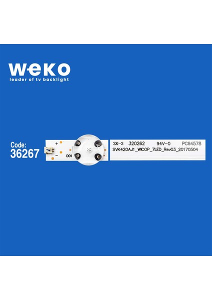 WKSET-6098 36267X4 SVK420AJ1_WICOP_7LED_REV03_20170504 4 Adet LED Bar