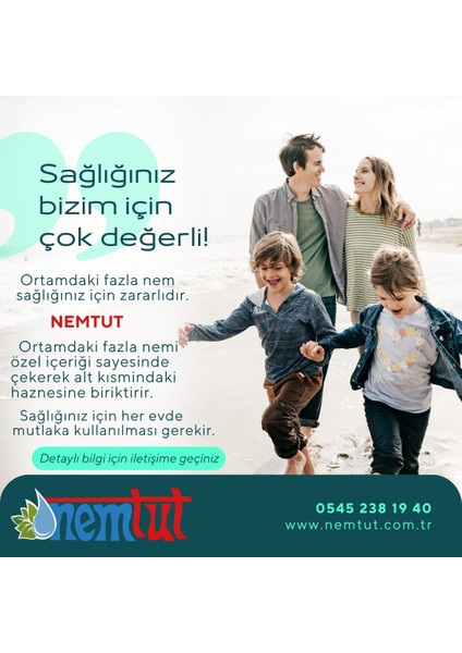 Nem Alıcı Önleyici Rutubet Küf Giderici Emici Korozyon Önleyici Koku Giderici 1 kg 1 Kutu 2 Paket