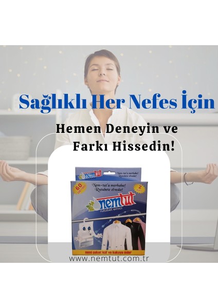 Nem Alıcı Önleyici Rutubet Küf Giderici Emici Korozyon Önleyici Koku Giderici 1 kg 1 Kutu 2 Paket