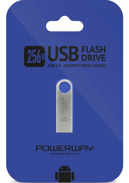 256 GB Metal USB 2.0 Flash Bellek (4767) - YLT9356-4970