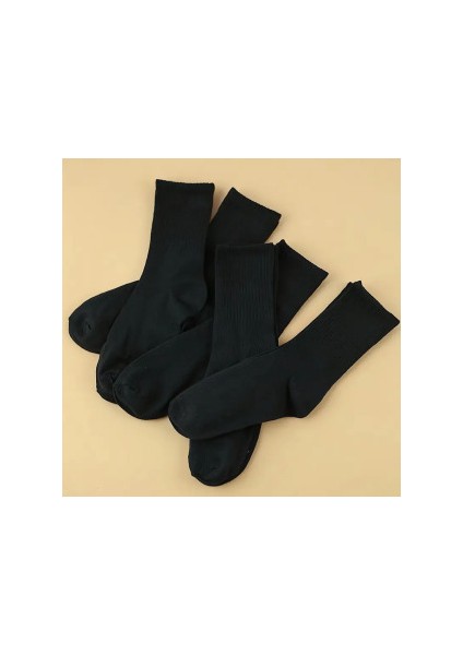 Çorap Evreni Unisex 6'lı Siyah Düz Tenis Çorap modelleri