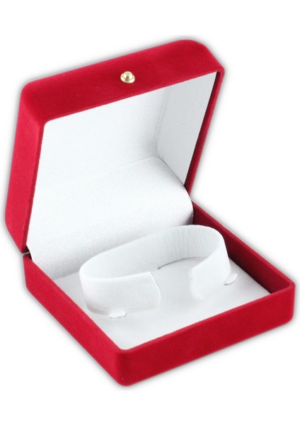 Kadife Kırmızı Kelepçe Kutusu 12 Adet fiyatları