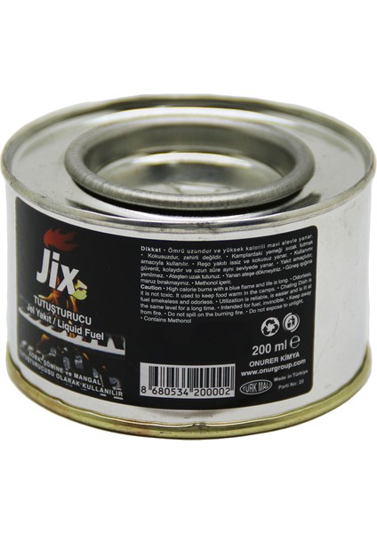 Jix Tutuşturucu 200ML Teneke Jel Yakıt (4767)