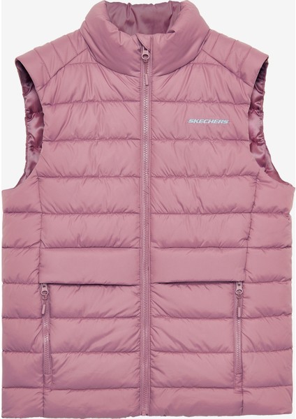 W Outerwear Padded Vest Kadın Bordo Yelek S242319-620