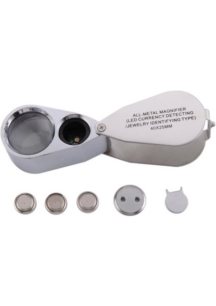 Kontrol, Için Özel Kutulu Metal Işıklı Lup 40X25 fırsatları