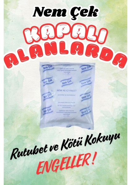 Nemçek Nem Emici Çekici Rutubet Alici Küf Önleyici Kötü Koku Giderici 2000 gr (10 Paket)